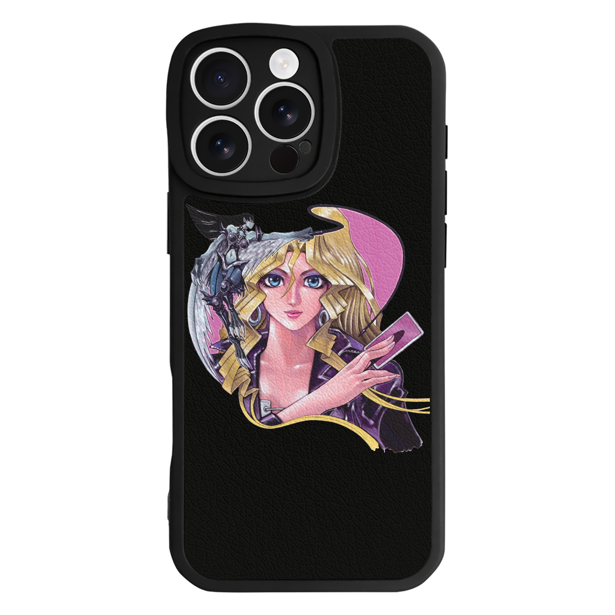 （画像用） 遊☆戯☆王 Yu-Gi-Oh! 【iPhone 16シリーズ対応】シリコンスマホケース（レザー調） 材質：シリコン